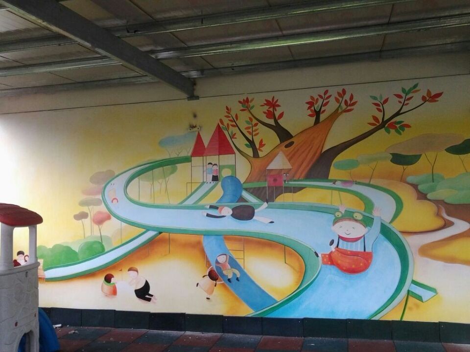 石塘社区医院客户墙绘案例展示