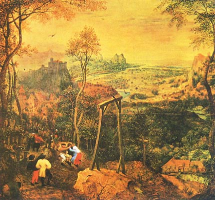 彼得·勃鲁盖尔 《绞刑架下的舞蹈》 1568年