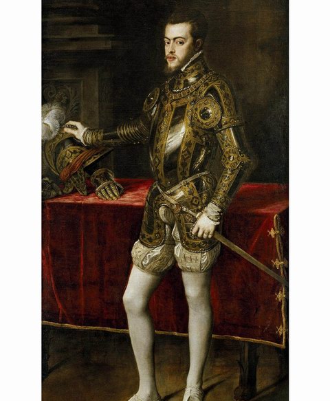 提香《西班牙国王菲利普二世》